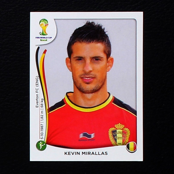 Brasil 2014 Nr. 580 Panini Sticker Kevin Mirallas