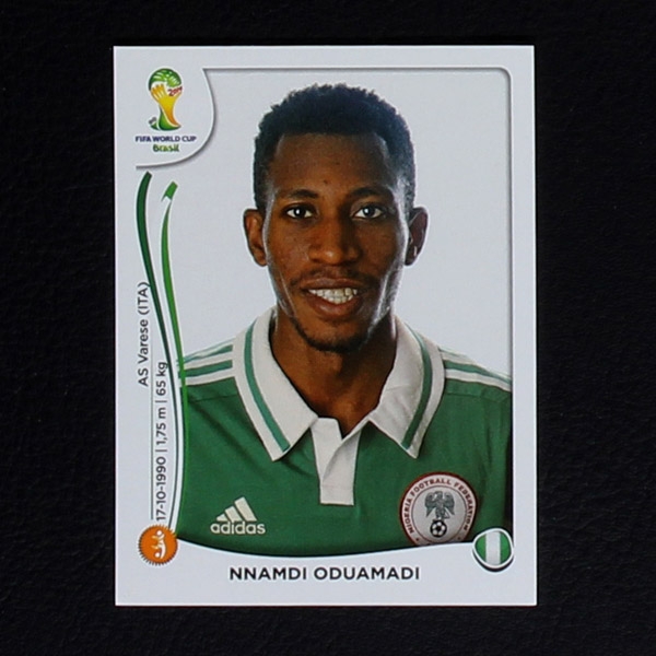 Brasil 2014 No. 483 Panini sticker Nnamdi Oduamadi