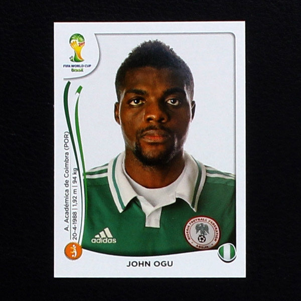 Brasil 2014 No. 478 Panini sticker John Ogu