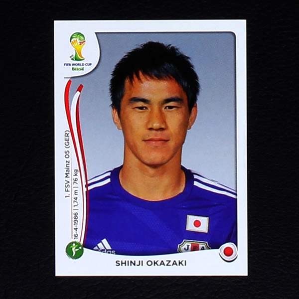 Brasil 2014 Nr. 257 Panini Sticker Okazaki