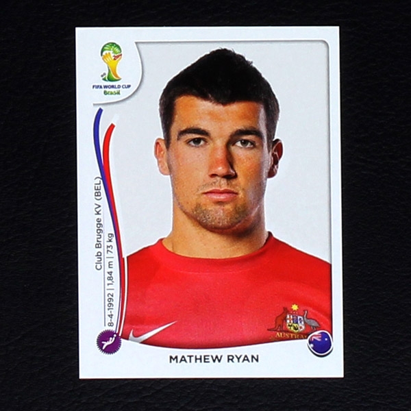 Brasil 2014 Nr. 167 Panini Sticker Mathew Ryan