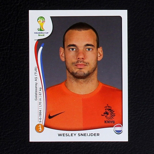 Brasil 2014 Nr. 139 Panini Sticker Wesley Sneijder