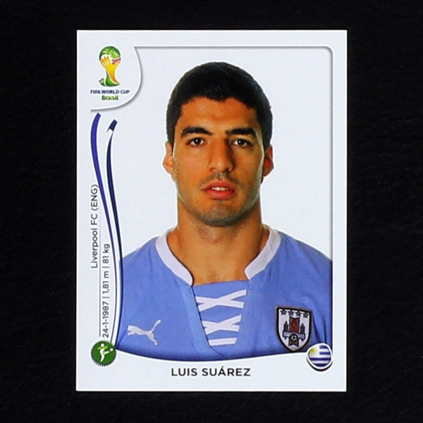 Brasil 2014 Nr. 278 Panini Sticker Suarez