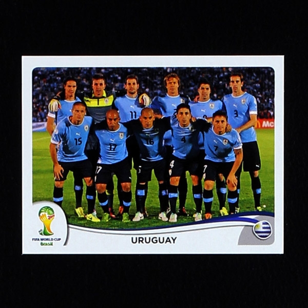 Brasil 2014 Nr. 261 Panini Sticker Uruguay Team