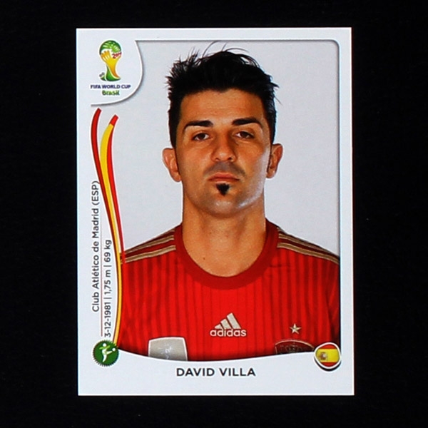 Brasil 2014 Nr. 125 Panini Sticker David Villa