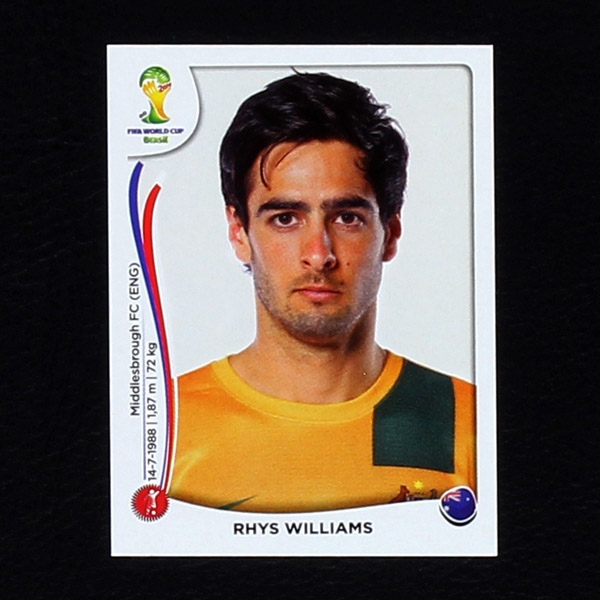 Brasil 2014 Nr. 172 Panini Sticker Rhys Williams