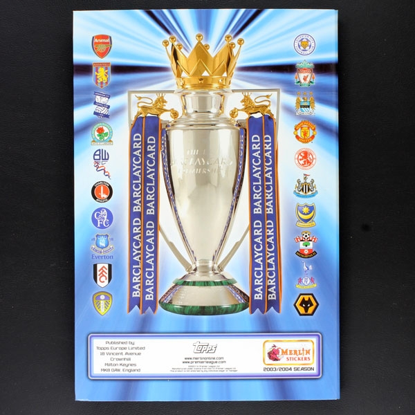 FA Premier League 2004 Topps Sticker Album komplett -Q