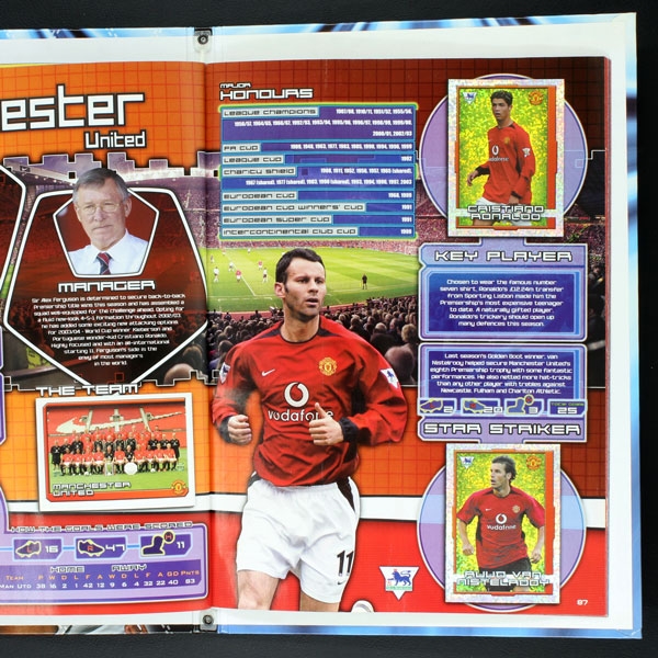 FA Premier League 2004 Topps Sticker Album komplett -Q