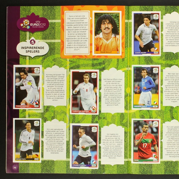 Euro 2012 Het Toernooi Panini Sticker Album komplett