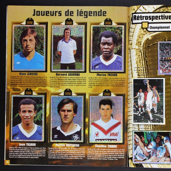 Girondins de Bordeaux 2000 Panini Sticker Album komplett