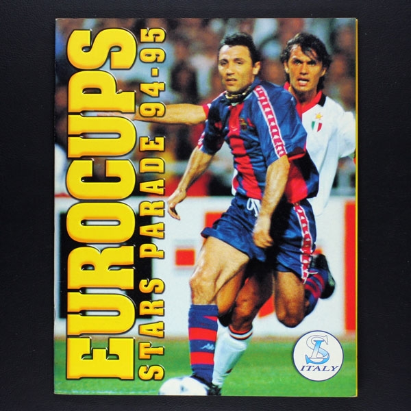 Eurocups Star Parade 94 SL Italy sticker album complete