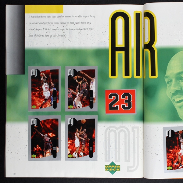 MJ Michael Jordan Upper Deck Sticker Album komplett