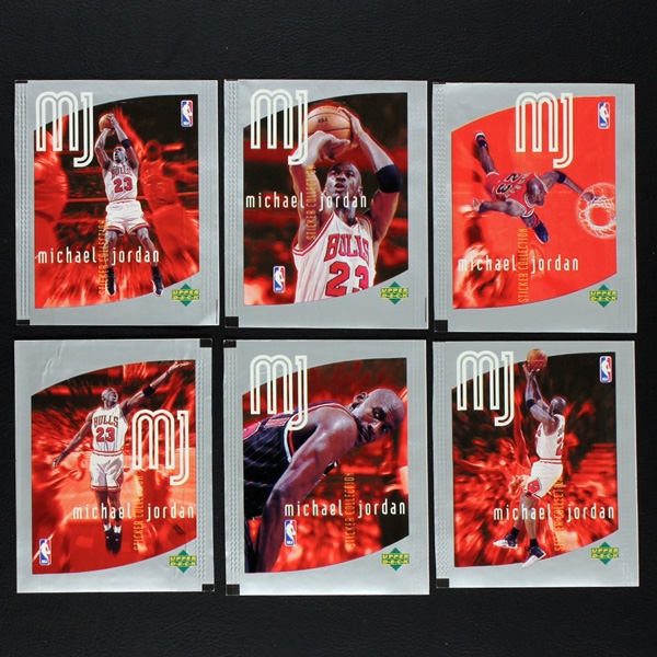 MJ Michael Jordan Upper Deck Sticker Album komplett