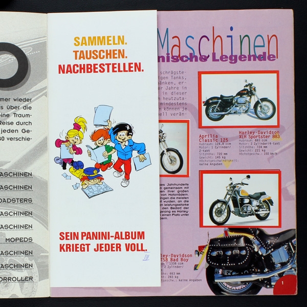 Top Moto Panini Sticker Album komplett