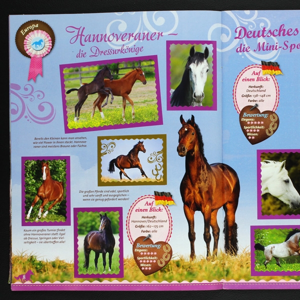 Traumpferde Blue Ozean Sticker Album komplett