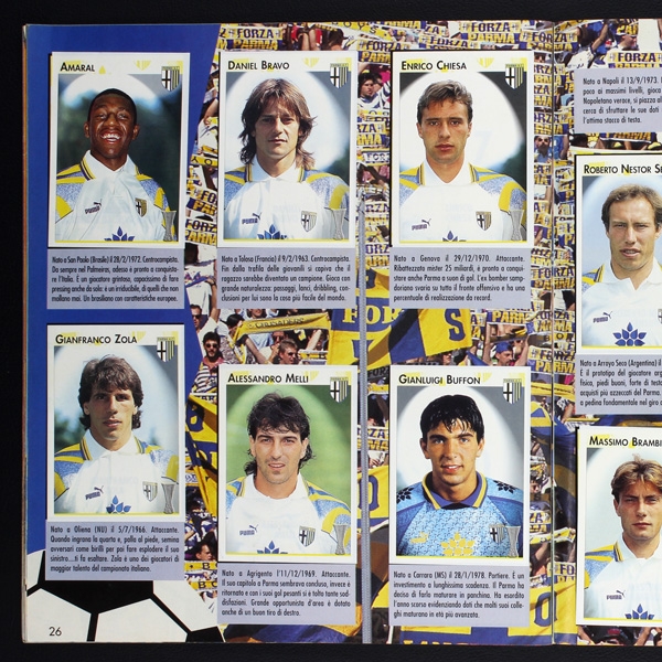 Calcio Coppe 1996 Panini Sticker Album komplett