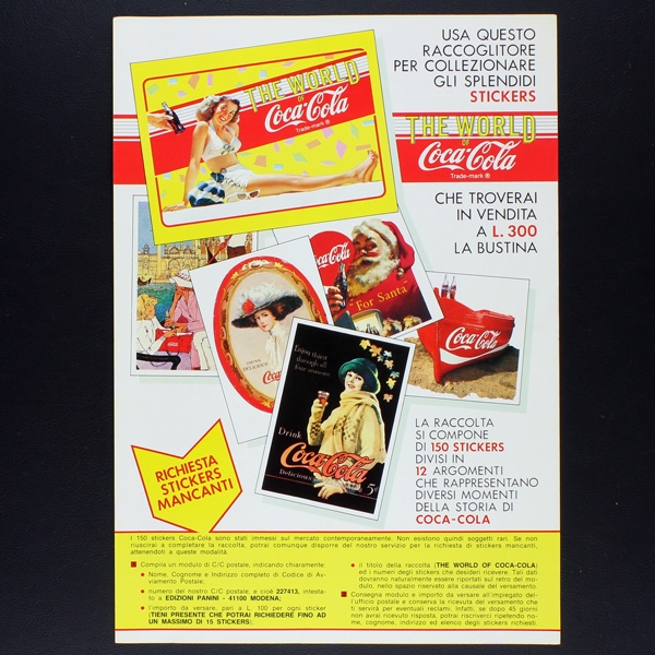 The World of Coca Cola Panini Sticker Album komplett