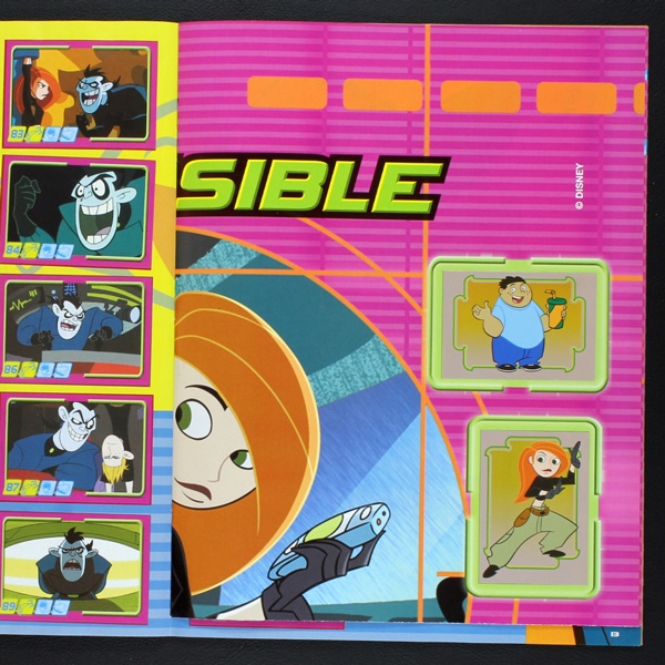 Kim Possible Panini Sticker Album komplett