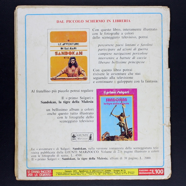 Sandokan Panini Sticker Album komplett - IT