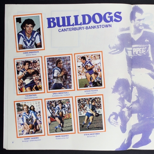 Rugby League Football Panini Sticker Album komplett