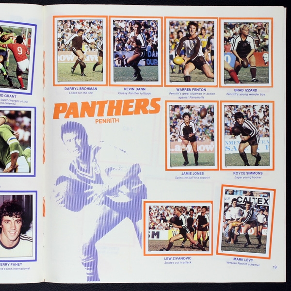 Rugby League Football Panini Sticker Album komplett