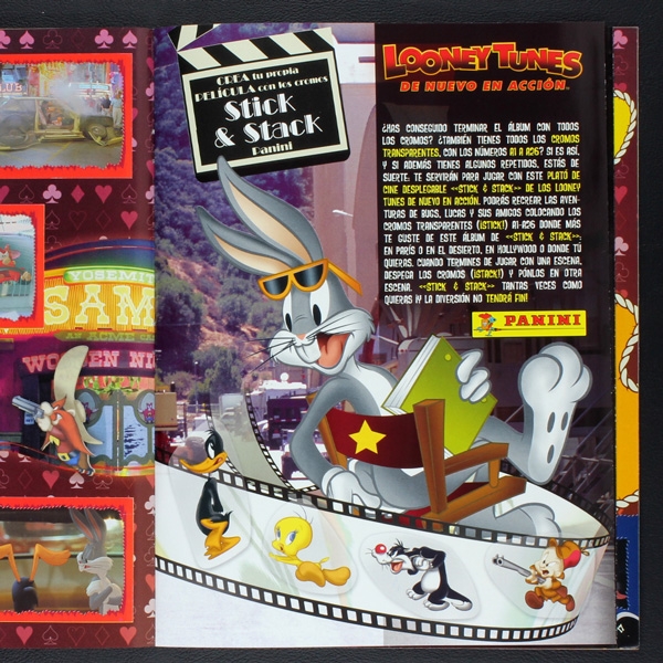 Looney Tunes Panini sticker album complete - E