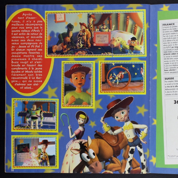 Toy Story 2 Panini Sticker Album komplett - F