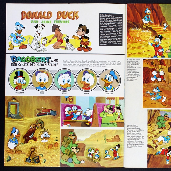 Donald Duck und seine Freunde Americana Sticker Album komplett