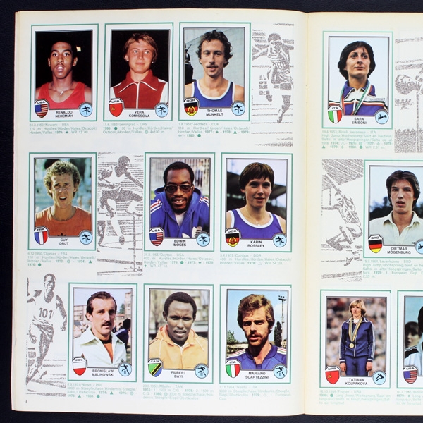 Sport Superstars 82 Panini sticker album complete