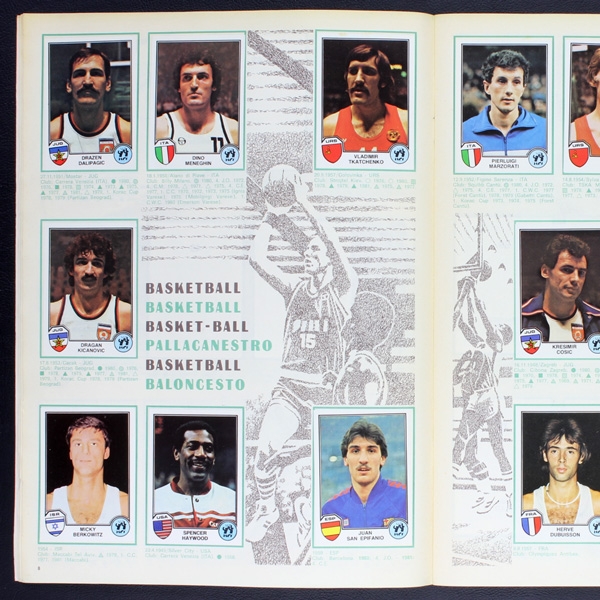 Sport Superstars 82 Panini sticker album complete