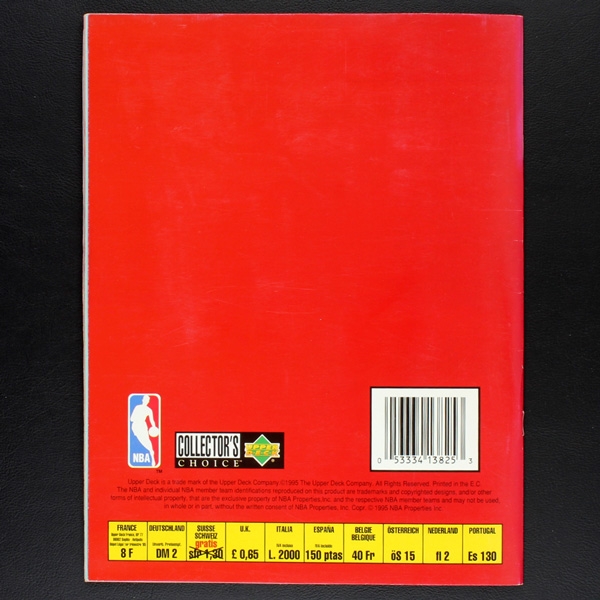 Basketball 95-96 NBA Upper Deck Sticker Album komplett