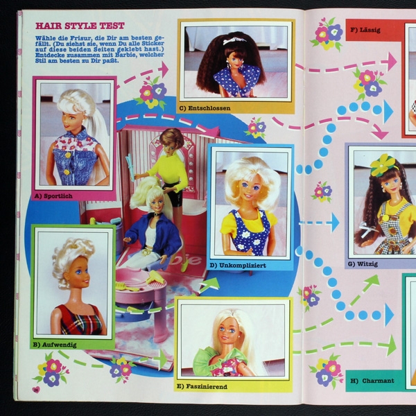 Barbie Fashion Panini sticker album complete