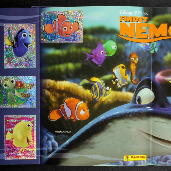 Findet Nemo Panini Sticker Album komplett