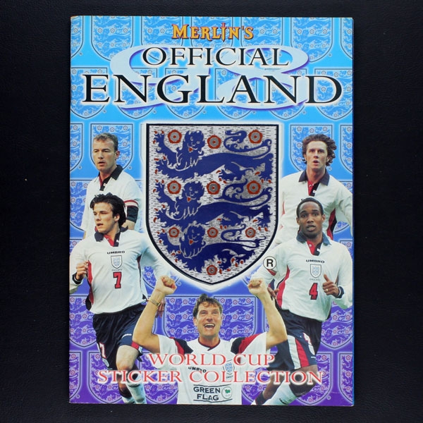 England Merlin album with stickers