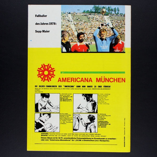 Fußball 79 Americana Sticker Leeralbum