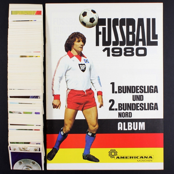 Fußball 1980 Nord Americana Sticker Album komplett Set