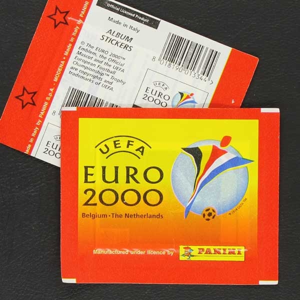 Euro 2000 Panini Sticker bag version star left