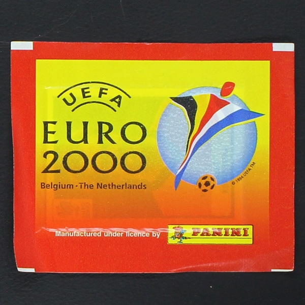 Euro 2000 Panini Sticker Tüte Variante Stern + Nummer