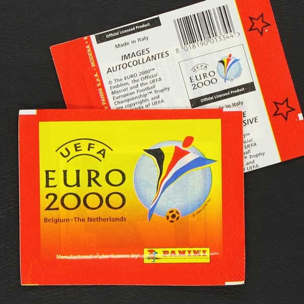 Euro 2000 Panini Sticker Tüte Variante Stern rechts