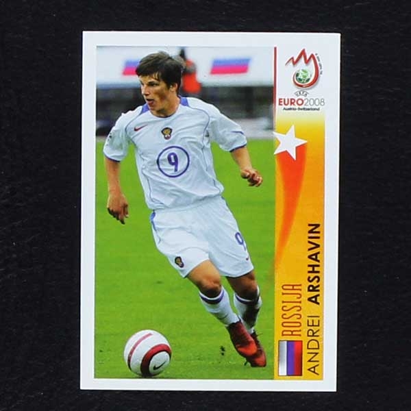 Euro 2008 Nr. 503 Panini Sticker Arshavin in Action