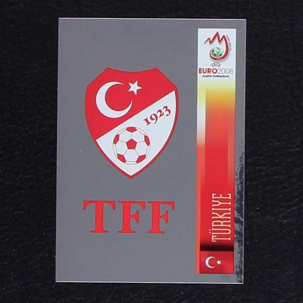 Euro 2008 Nr. 129 Panini Sticker  Wappen Türkiye