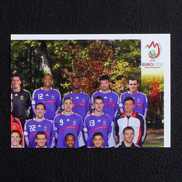 Euro 2008 No. 334 Panini sticker France Team 2