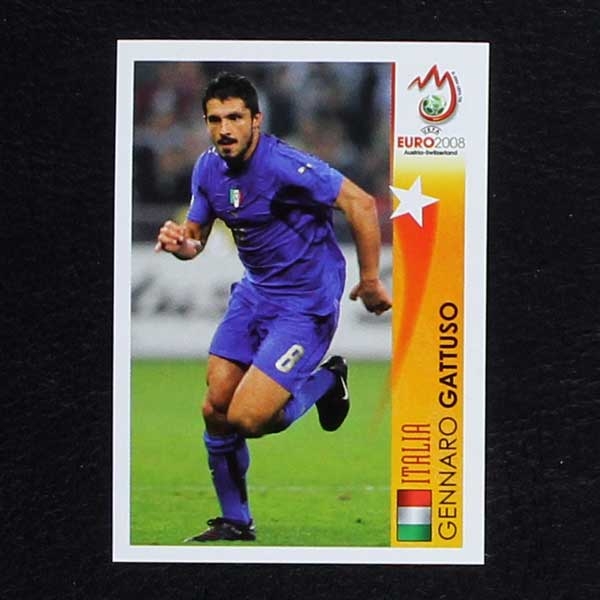 Euro 2008 Nr. 489 Panini Sticker Gattuso in Action