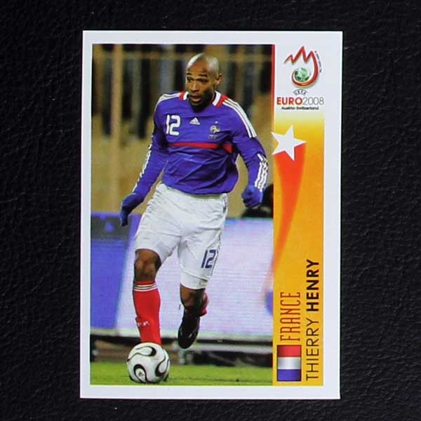 Euro 2008 Nr. 515 Panini Sticker Thierry Henry in Action