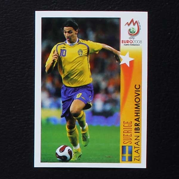 Euro 2008 Nr. 521 Panini Sticker Ibrahimovic in Action