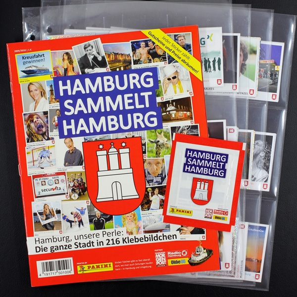 Hamburg sammelt Juststickit Panini Sticker Album