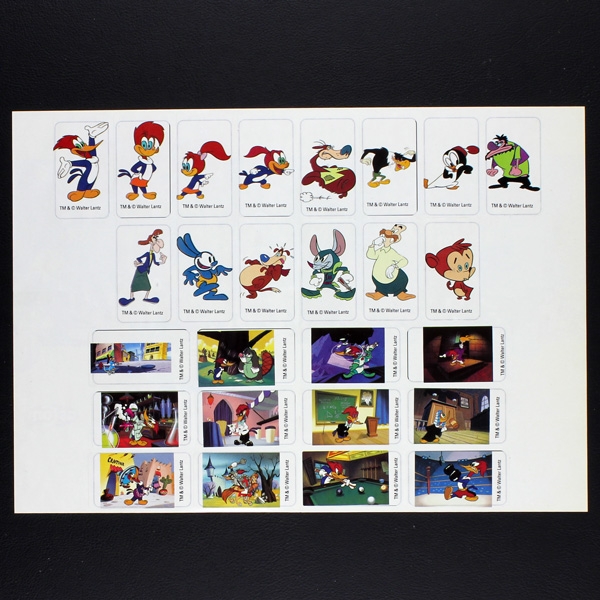 Woody Woodpecker asCom Sticker komplett - Kaugummi Bilder