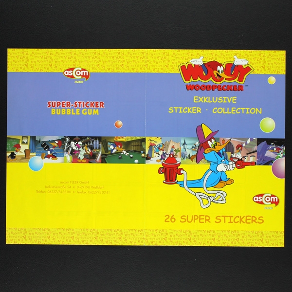 Woody Woodpecker asCom stickers complete - Bubble Gum