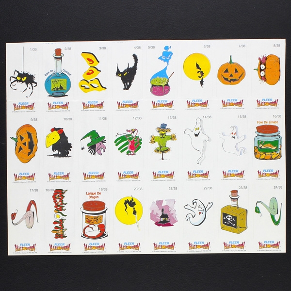 Halloween Fleer 1998 stickers complete - Bubble Gum