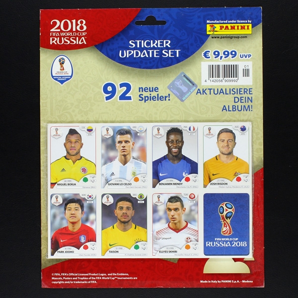 Russia 2018 Panini Update Sticker Set